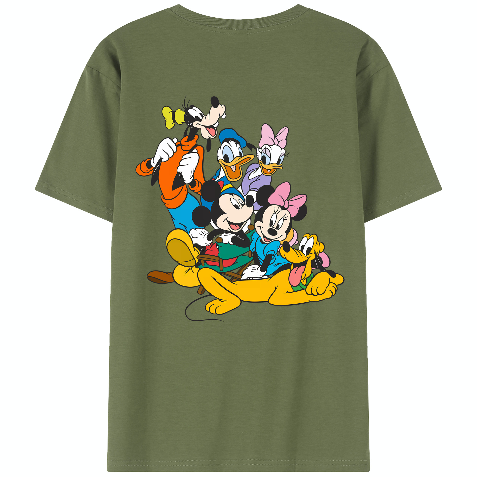 （画像用） ミッキーマウス Mickey Mouse 綿100％半袖Tシャツ（背面プリント）
